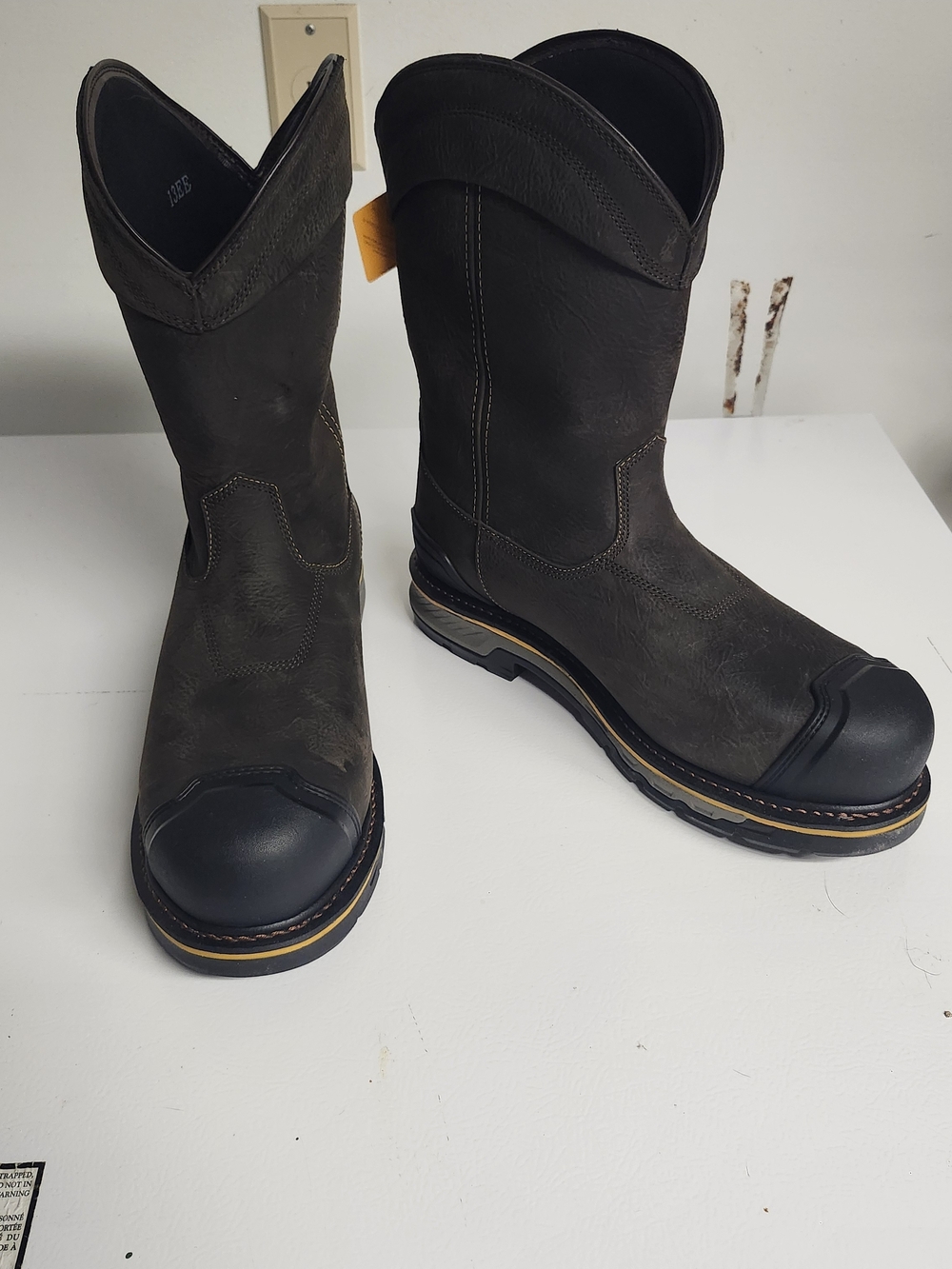 Ariat mens Stump Jumper Pull-on Waterproof Composite Toe Work Boot - Picture 3 of 11